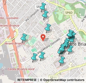 Mappa Via XXV Aprile, 20841 Carate Brianza MB, Italia (0.529)