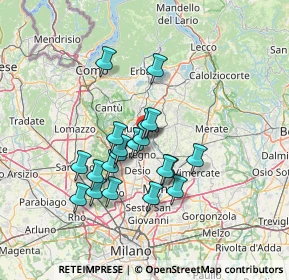 Mappa Via XXV Aprile, 20841 Carate Brianza MB, Italia (11.445)