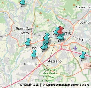 Mappa SP 152, 24048 Treviolo BG (2.80667)