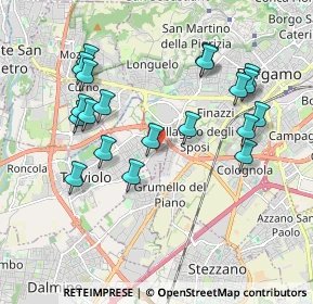 Mappa SP 152, 24048 Treviolo BG (1.9555)