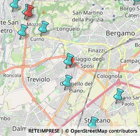 Mappa SP 152, 24048 Treviolo BG (3.16636)
