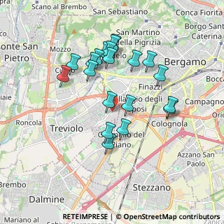Mappa SP 152, 24048 Treviolo BG (1.6695)