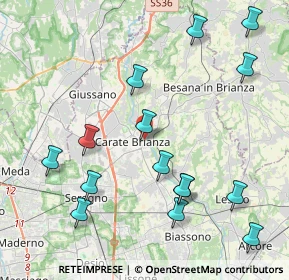 Mappa Via Ortigara, 20841 Carate Brianza MB, Italia (4.728)