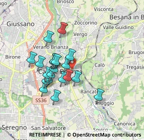 Mappa Via Ortigara, 20841 Carate Brianza MB, Italia (1.4425)