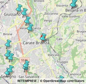 Mappa Via Ortigara, 20841 Carate Brianza MB, Italia (3.17)