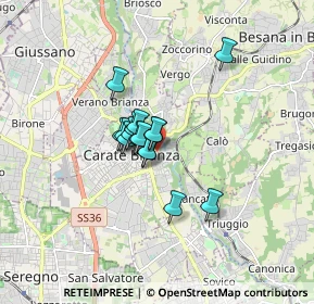 Mappa Via Ortigara, 20841 Carate Brianza MB, Italia (0.96625)