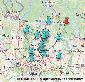 Mappa Via Lovati, 20842 Besana in Brianza MB, Italia (9.22765)