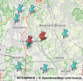 Mappa Via Lovati, 20842 Besana in Brianza MB, Italia (4.32917)