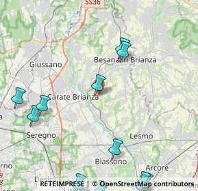 Mappa Via Lovati, 20842 Besana in Brianza MB, Italia (6.30857)