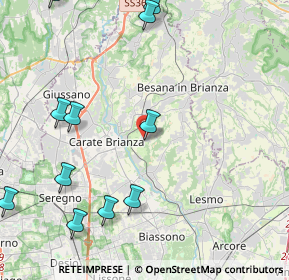 Mappa Via Lovati, 20842 Besana in Brianza MB, Italia (5.42273)