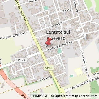 Mappa Via Giuseppe Garibaldi, 68, 20823 Lentate sul Seveso, Monza e Brianza (Lombardia)