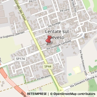 Mappa Via Giuseppe Garibaldi, 64, 20823 Lentate sul Seveso, Monza e Brianza (Lombardia)