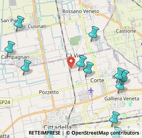 Mappa Via Rossano, 35013 Cittadella PD, Italia (2.83167)