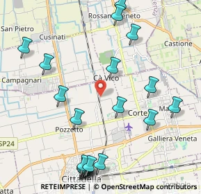 Mappa Via Rossano, 35013 Cittadella PD, Italia (2.5825)