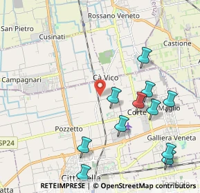 Mappa Via Rossano, 35013 Cittadella PD, Italia (2.35091)