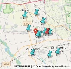 Mappa Via Rossano, 35013 Cittadella PD, Italia (3.2025)