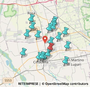 Mappa Via Rossano, 35013 Cittadella PD, Italia (2.99579)