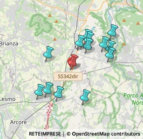 Mappa 23871 Osnago LC, Italia (3.38)
