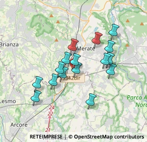 Mappa De capitani, 23871 Osnago LC, Italia (2.97375)