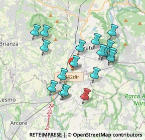 Mappa De capitani, 23871 Osnago LC, Italia (3.35056)