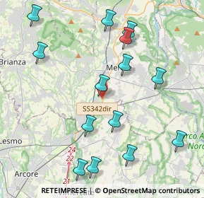 Mappa De capitani, 23871 Osnago LC, Italia (4.59857)