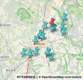 Mappa De capitani, 23871 Osnago LC, Italia (2.87294)