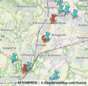 Mappa 23871 Osnago LC, Italia (2.82909)