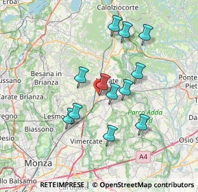 Mappa De capitani, 23871 Osnago LC, Italia (6.18667)