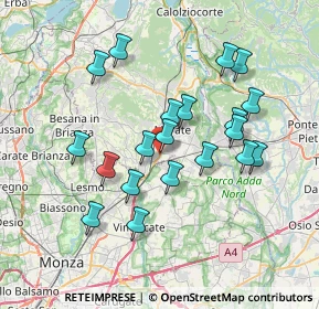 Mappa 23871 Osnago LC, Italia (6.71)