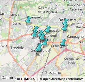 Mappa Via Campi Spini, 24127 Bergamo BG, Italia (1.10923)