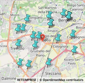 Mappa Via Campi Spini, 24127 Bergamo BG, Italia (2.157)
