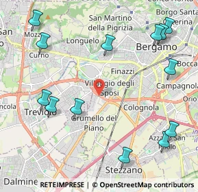 Mappa Via Campi Spini, 24127 Bergamo BG, Italia (2.71923)