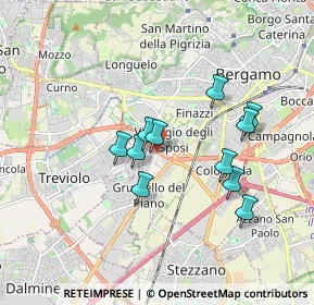 Mappa Via Campi Spini, 24127 Bergamo BG, Italia (1.48727)