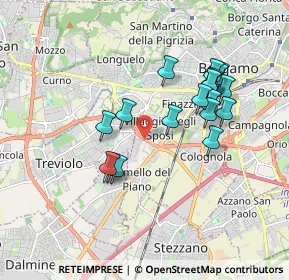 Mappa Via Campi Spini, 24127 Bergamo BG, Italia (1.67263)