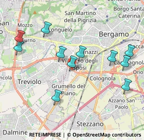 Mappa Via Campi Spini, 24127 Bergamo BG, Italia (2.09909)