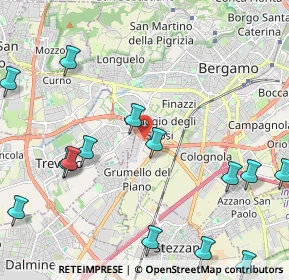 Mappa Via Campi Spini, 24127 Bergamo BG, Italia (2.80857)