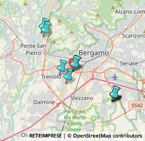 Mappa Via Campi Spini, 24127 Bergamo BG, Italia (3.62455)