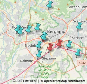 Mappa Via Campi Spini, 24127 Bergamo BG, Italia (3.46286)