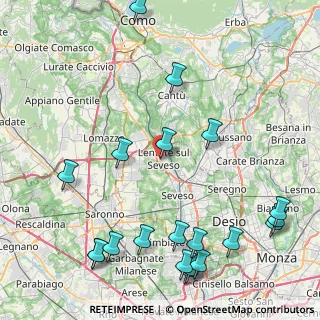 Mappa Via Gianni Rodari, 20823 Lentate sul Seveso MB, Italia (11.203)