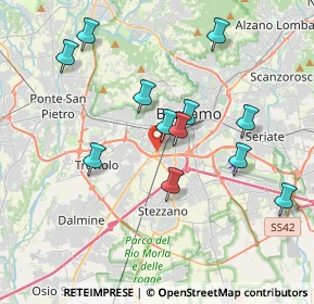 Mappa Via della Grumellina, 24127 Bergamo BG, Italia (3.64583)