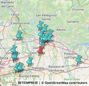 Mappa Via della Grumellina, 24127 Bergamo BG, Italia (14.85667)