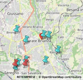 Mappa Via Carlo Cattaneo, 20841 Carate Brianza MB, Italia (2.36636)