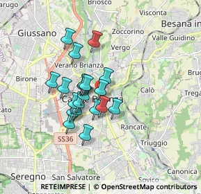 Mappa Via Carlo Cattaneo, 20841 Carate Brianza MB, Italia (1.2455)