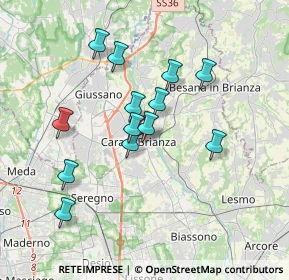 Mappa Via Carlo Cattaneo, 20841 Carate Brianza MB, Italia (3.13385)