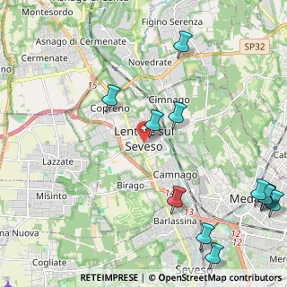 Mappa Via Giuseppe Garibaldi, 20823 Lentate sul Seveso MB, Italia (2.985)