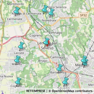 Mappa Via Giuseppe Garibaldi, 20823 Lentate sul Seveso MB, Italia (3.10818)