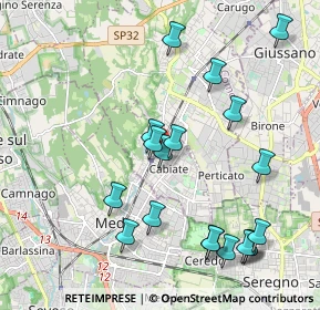 Mappa Via Enrico Toti, 22060 Cabiate CO, Italia (2.20368)
