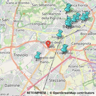 Mappa Via Fra Celestino, 20127 Bergamo BG, Italia (2.62308)
