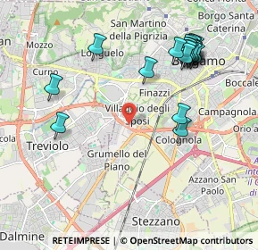 Mappa Via Fra Celestino, 20127 Bergamo BG, Italia (2.257)