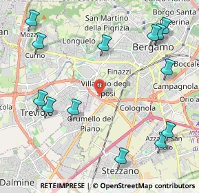Mappa Via Fra Celestino, 20127 Bergamo BG, Italia (2.70692)